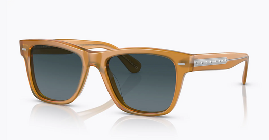 Oliver Peoples Brunello Cucinelli 51mm Oliver Sun Exclusive Amber Blue Gradient Polarized NEW