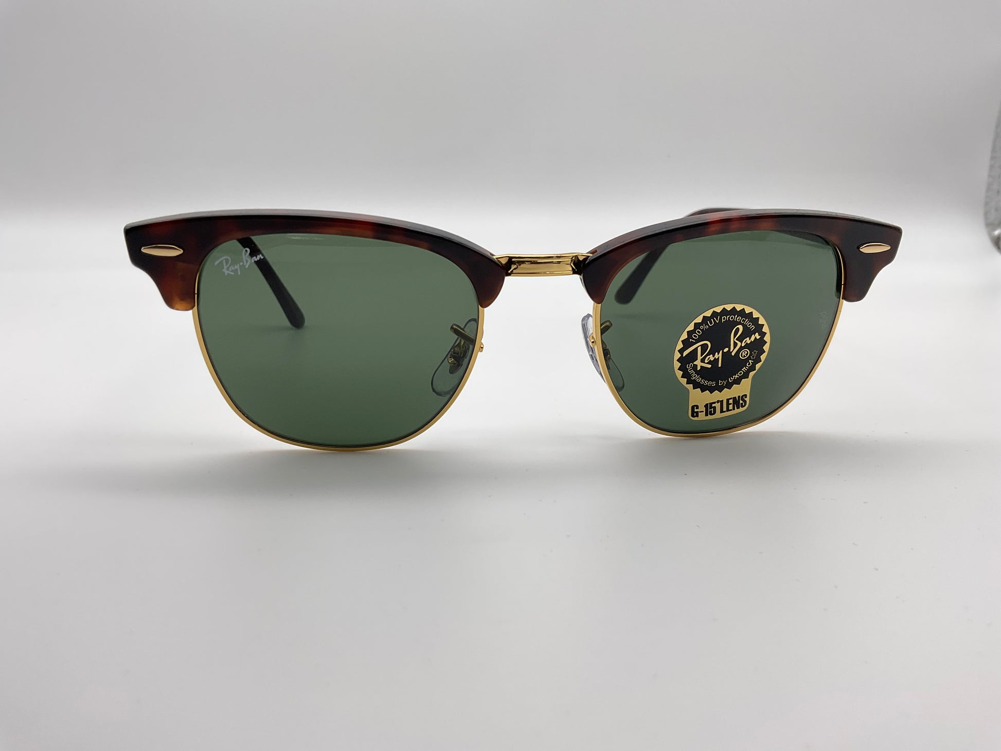 Ray Ban Clubmaster Tortoise 49 mm Sunglasses RB3016 W0366 Made in