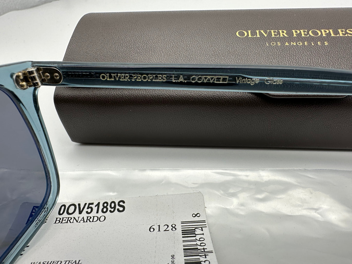Oliver Peoples BERNARDO SUN 54mm OV5189S 1617R5 Washed Teal/Garbon Grey Sunglasses