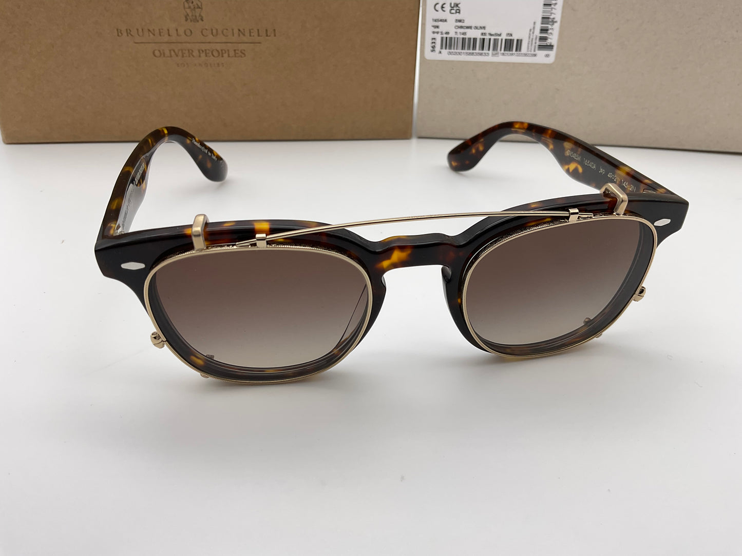 Oliver Peoples Jep Light Olive Gradient Dm2 OV5485M 16540A 49mm Havana Sunglasses Italy