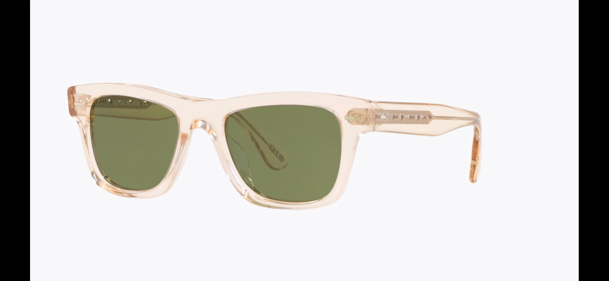 Oliver Peoples Oliver Sun Ov 5393SU 109452 Buff Green Glass Lenses 54mm