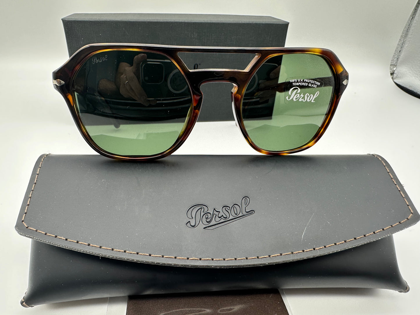Persol PO 3206S 51mm Havana Green Made in Italy