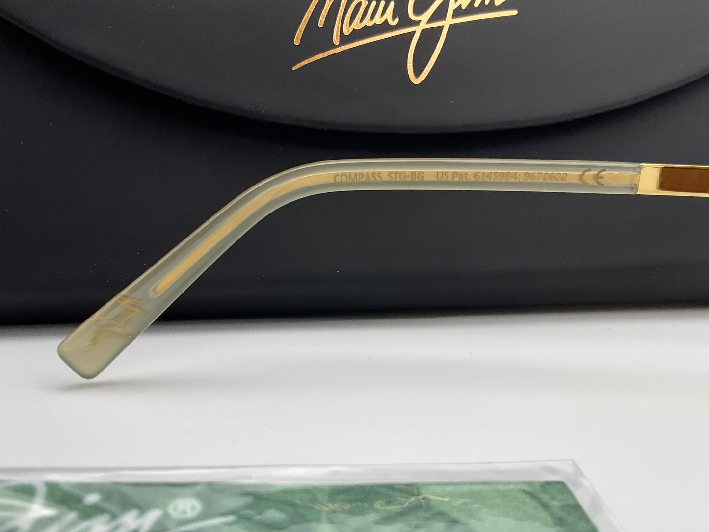 Maui Jim Compass Gold HCL Bronze Sunglasses MJ 714-16 59mm Italy Aviator