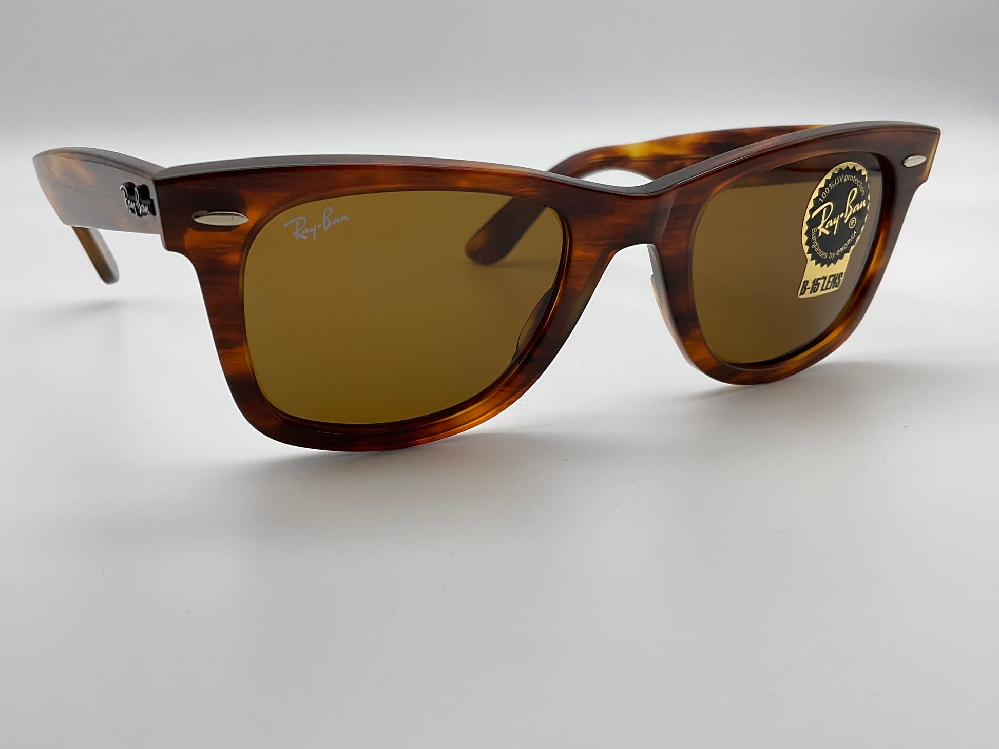 Ray Ban Original Wayfarer RB2140 954 50mm Stripped Havana B15 Lens