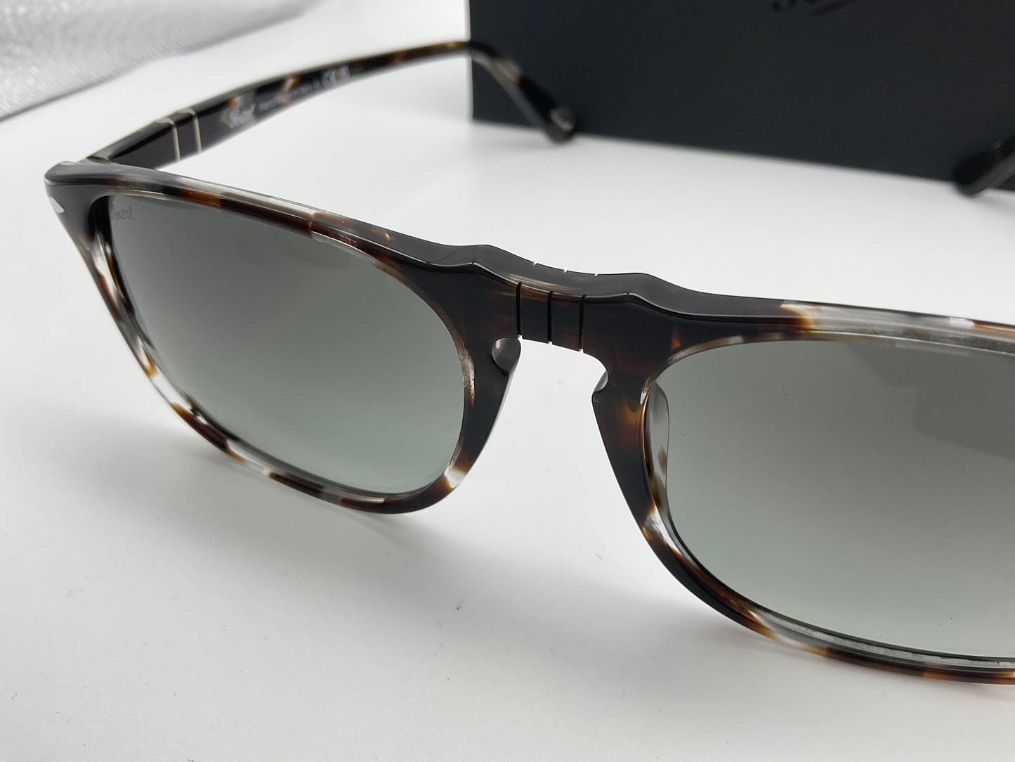 Persol PO 3059 54mm Stripped Brown Smoke With Gradient Gray Glass Lenses