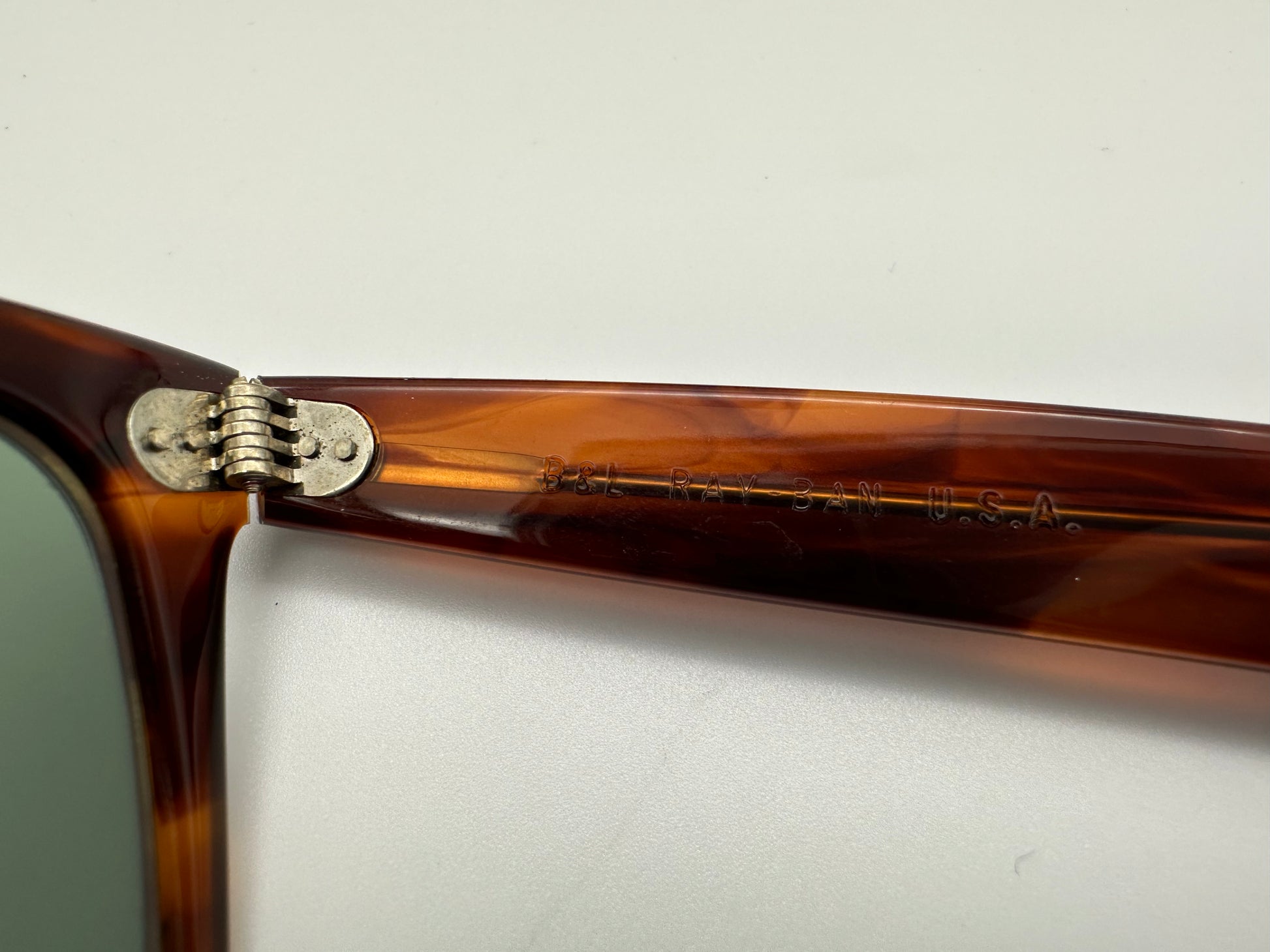 Vintage Ray Ban B L Wayfarer 50mm 22mm Mock Tortoise G 15 Glass