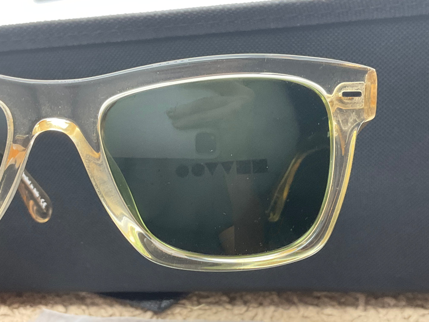 Oliver Peoples Oliver Sun 54mm Buff Green Glass lenses