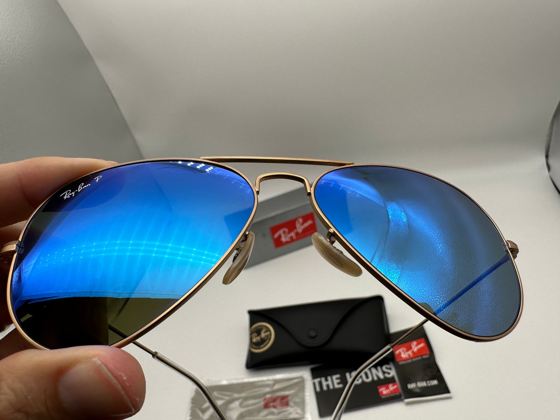 Rb3025 blue mirror polarized on sale