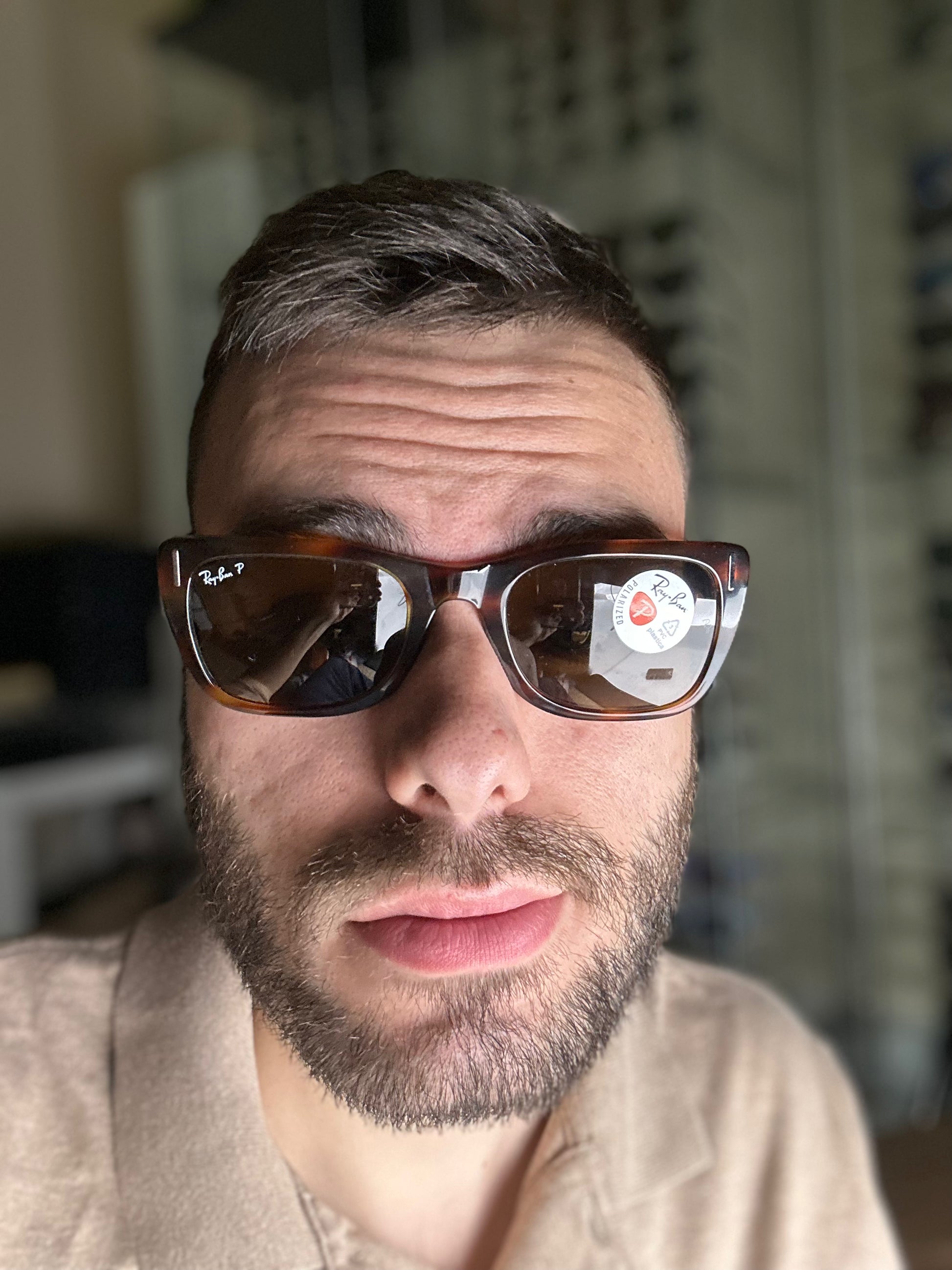 Ray Ban Caribbean 52mm 954 57 Polarized B15 Open Box Shade