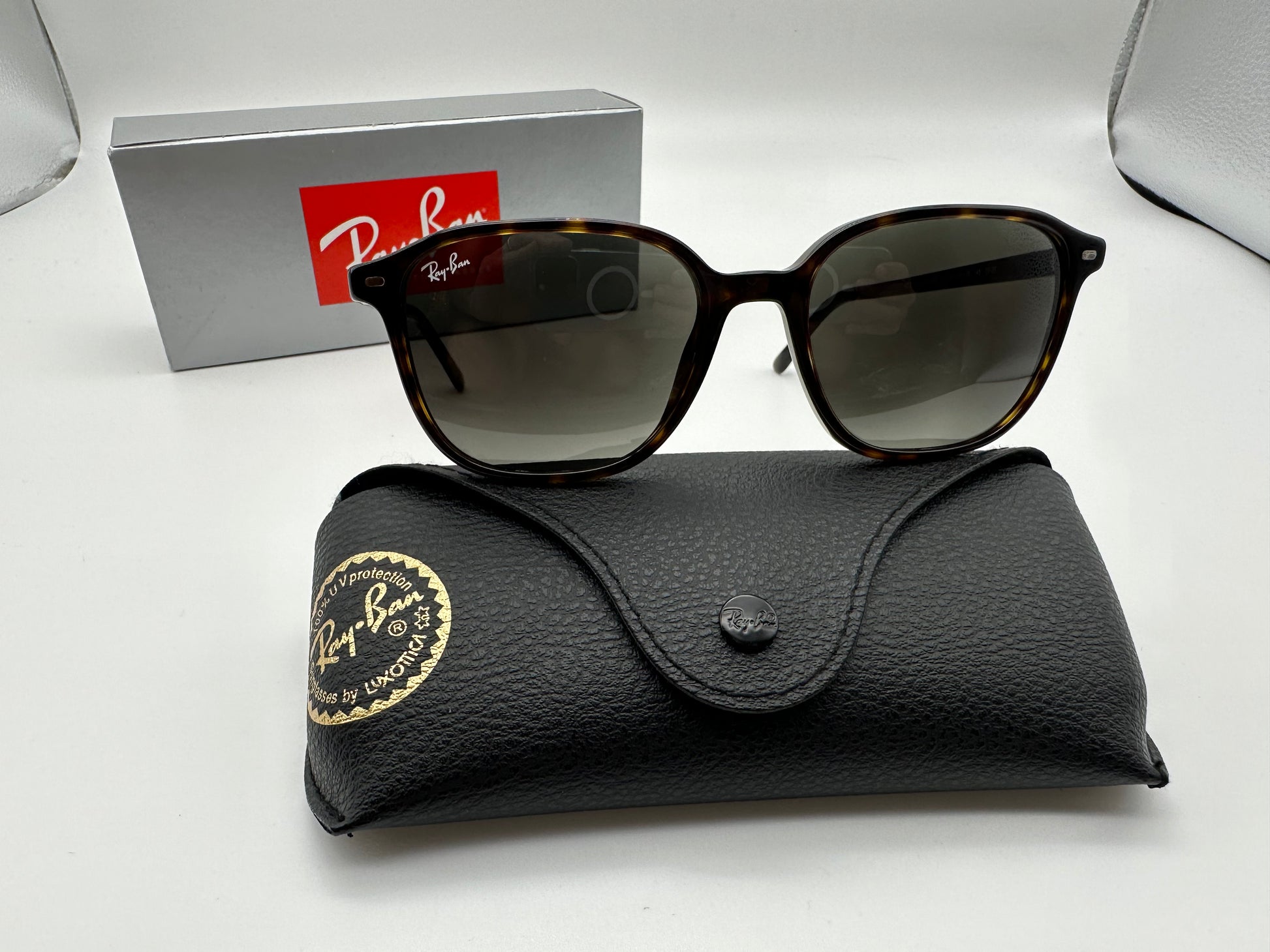 Ray Ban LEONARD Transions RB 2193 902/GH 53mm Polished Havana NEW