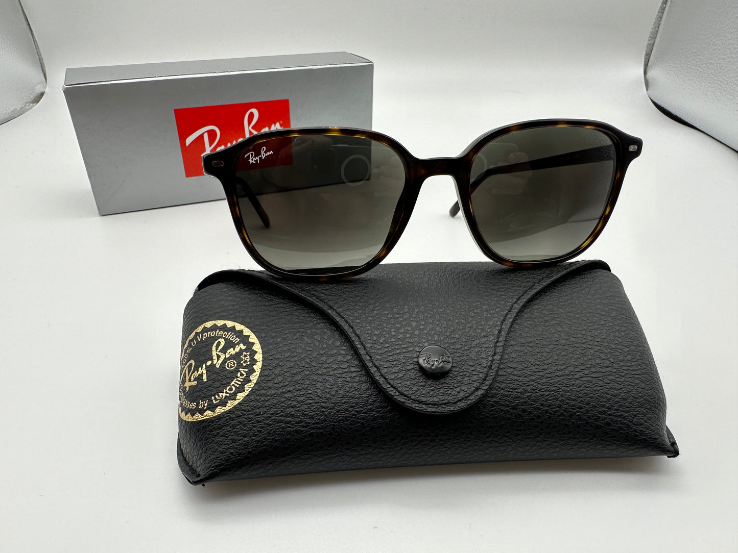 Ray Ban LEONARD Transions RB 2193 902/GH 53mm Polished Havana NEW Ray Ban LEONARD Transions RB 2193 902/GH 53mm Polished Havana NEW