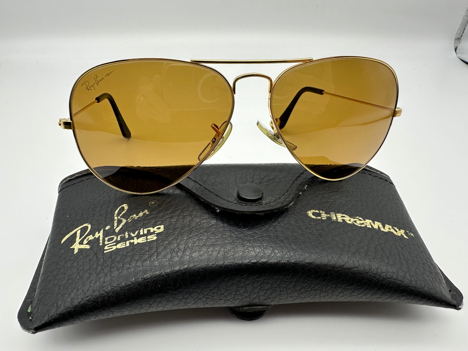RAY BAN B L W1661 NTAS 58MM CHROMAX DRIVING SERIES LENS AVIATOR VINTAG Shade Review Store