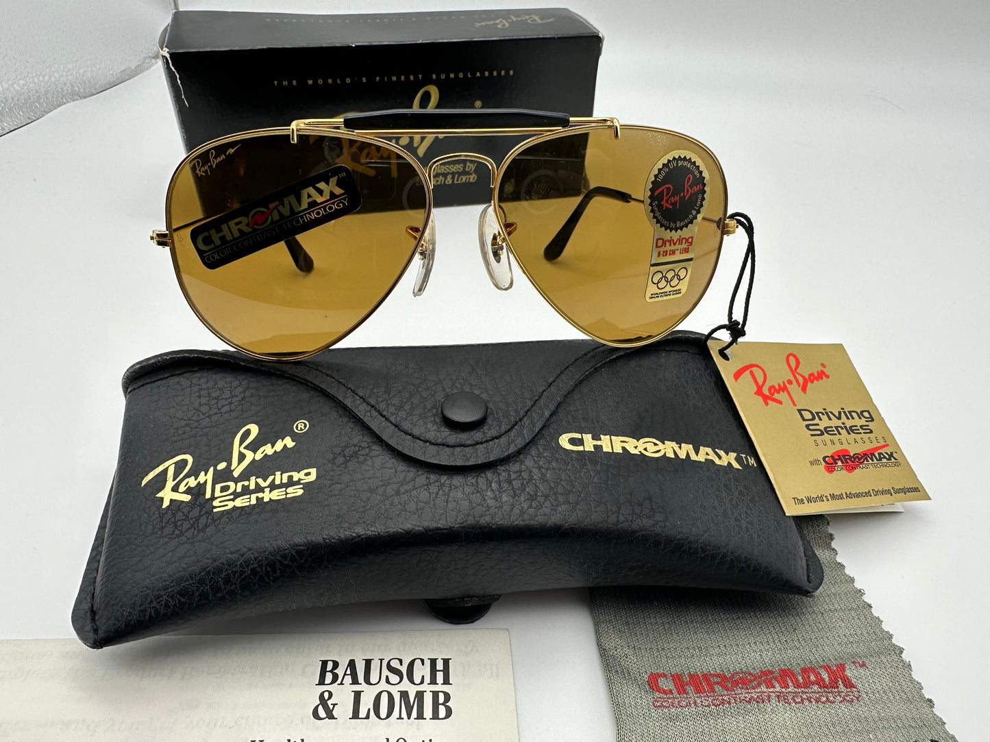 RAY-BAN Chromax USA Bausch Lomb Outdoorsman Arista Black BB 58mm RAY-BAN Chromax USA Bausch Lomb Outdoorsman Arista Black BB 58mm