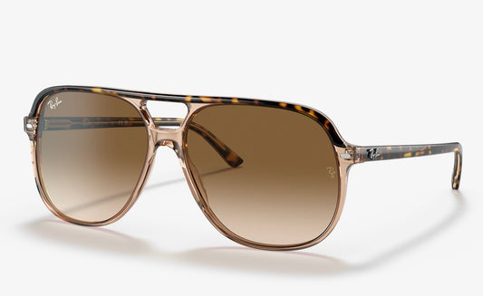 Ray Ban Bill 56mm Havana Transparent Brown/ Clear Gradient Brown 129251 Italy NEW