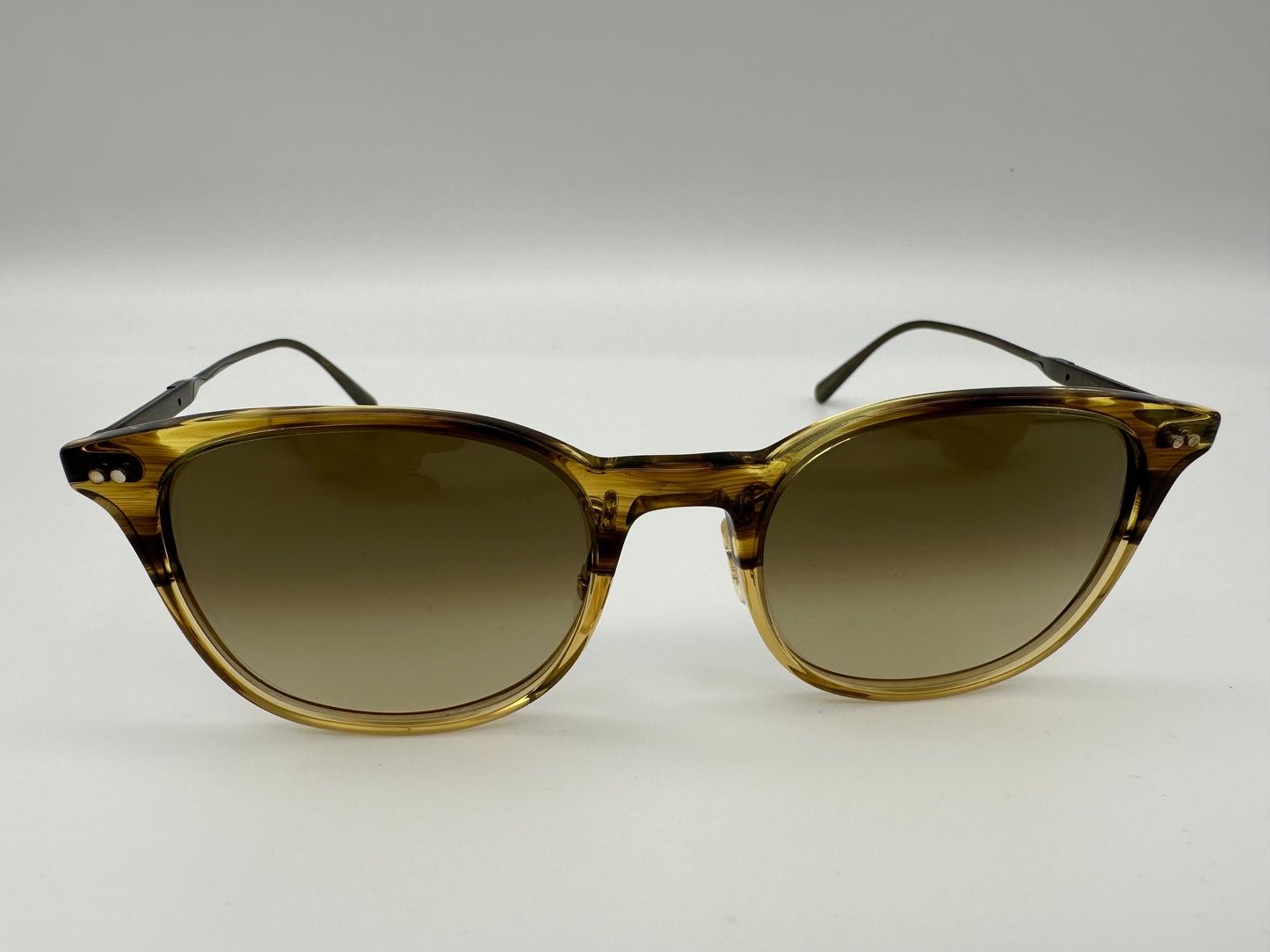 Oliver Peoples Brunello Cucinelli Gerardo 51mm Canarywood Gradient/Antique Gold Brown Photochromic PREOWNED