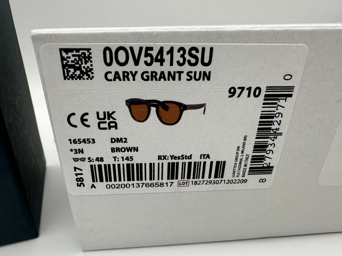 Oliver Peoples Cary Grant Sun 48mm DM2 Tortoise Brown OV5413SU 165453 New