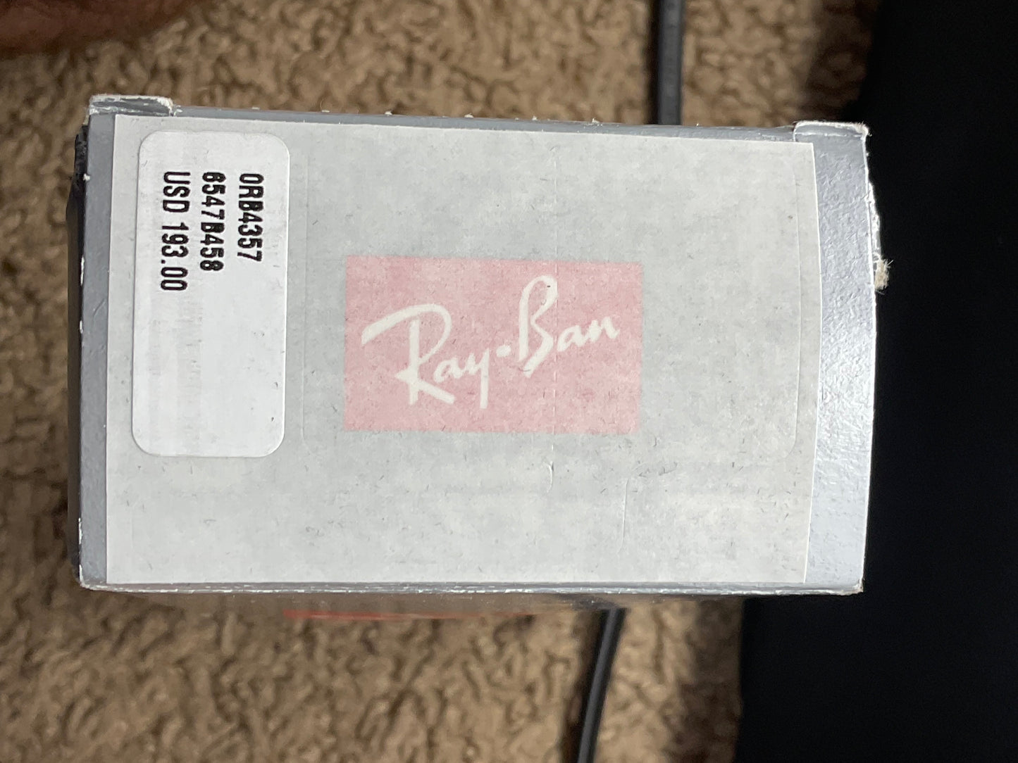 Ray Ban Powderhorn 58mm RB 4357 Dark Brown Photochromic Orange Mirror Gold made in Italy