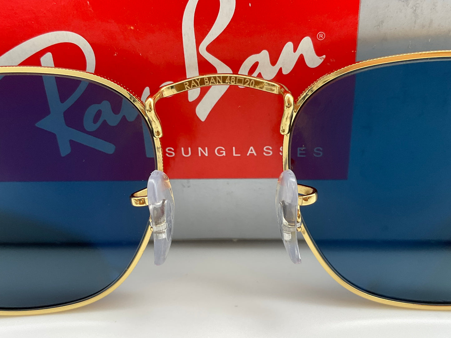 Ray Ban Frank Blue Polarized Gold 48mm RB3857