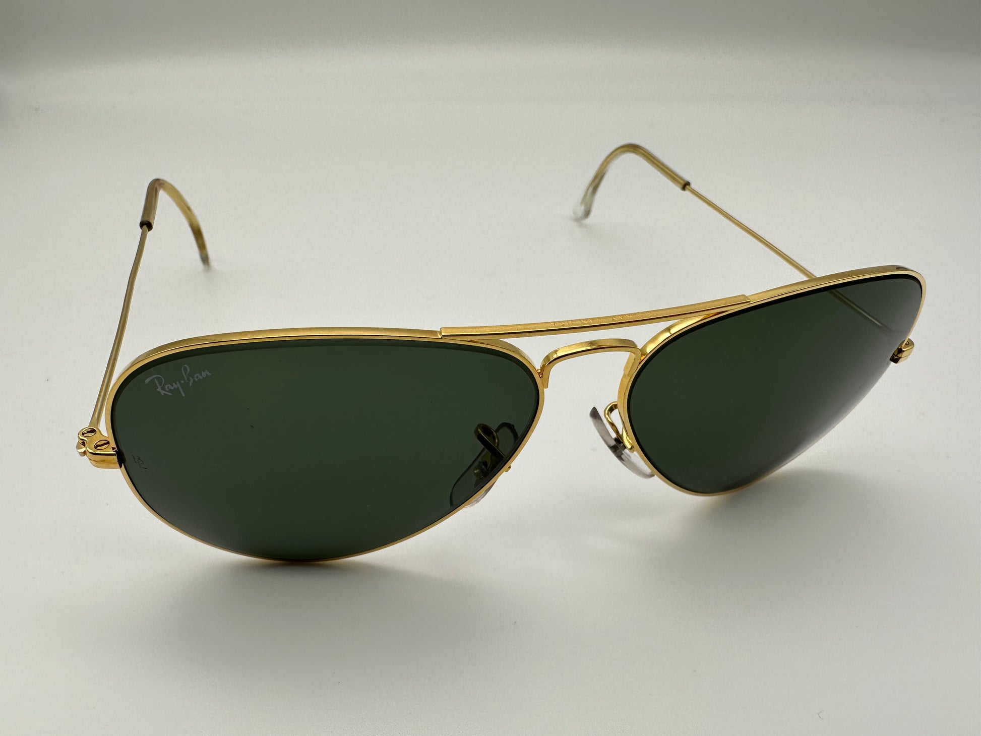 Ray Ban Aviator 58mm G 15 Vintage B&L 1990s NOS – Shade Review Store