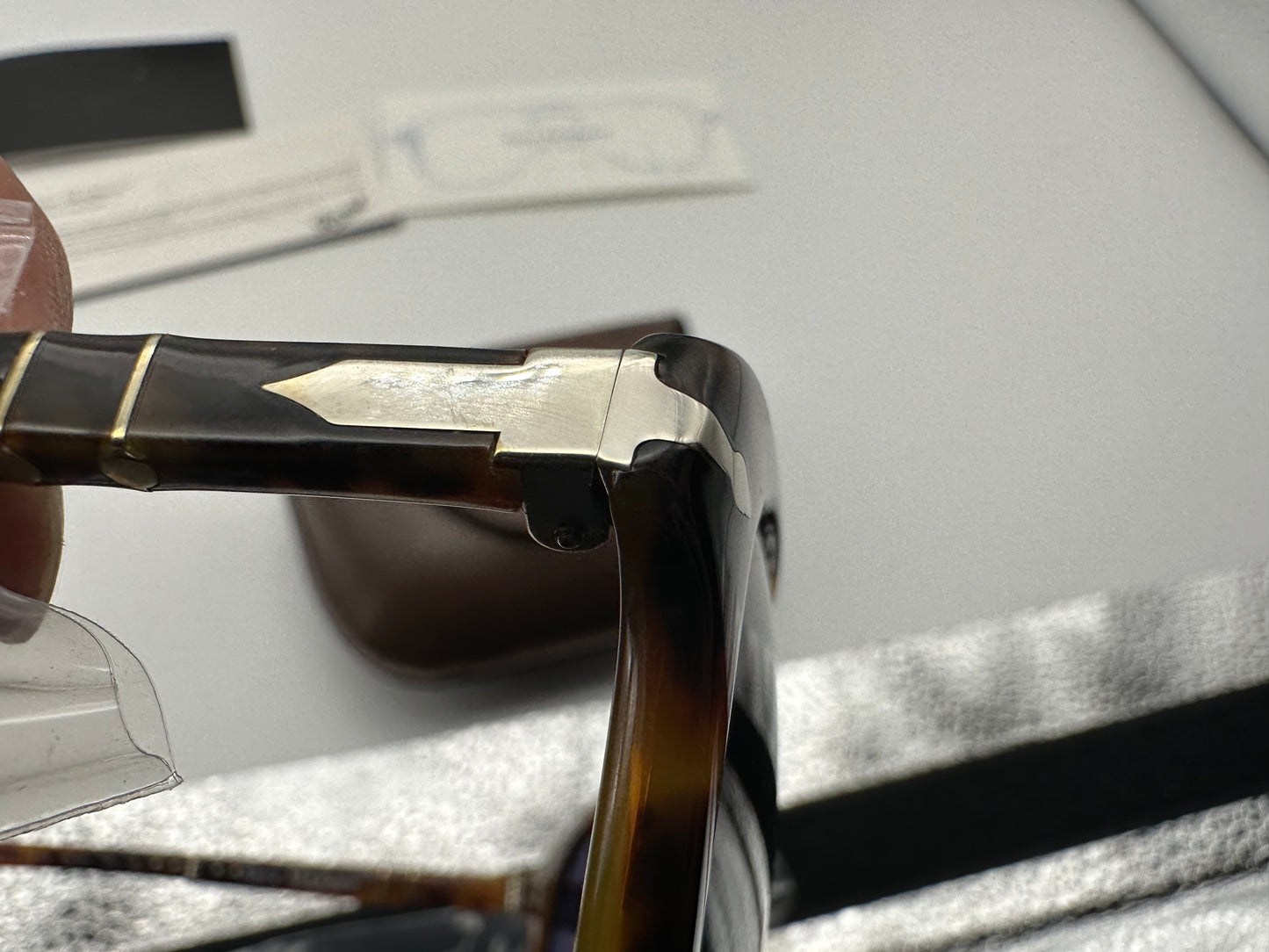 Persol PO714SM 108/S3 54mm Steve McQueen Folding Sunglasses Caffe / Blue Gradient Polarized NEW