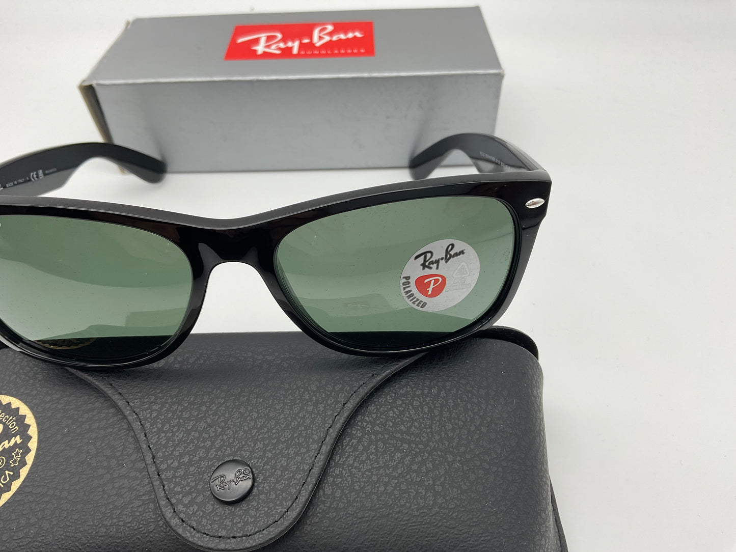 Ray Ban New Wayfarer 58mm Classic Polarized Green Sunglasses