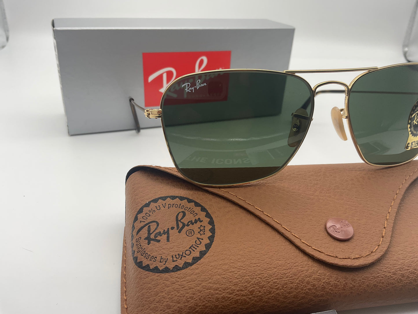 Ray-Ban Caravan RB3136 58mm G15 Made In Italy