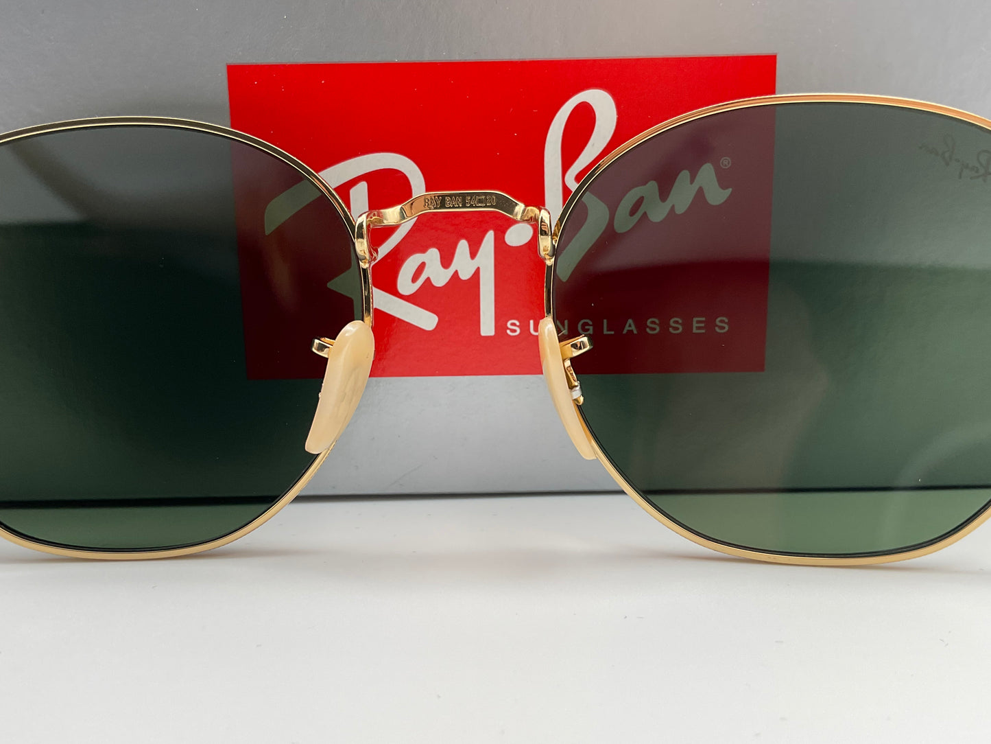Ray Ban Rob RB 3772 001/31 Arista Gold / Green Gradient Sunglasses RB3772 54MM made in Italy