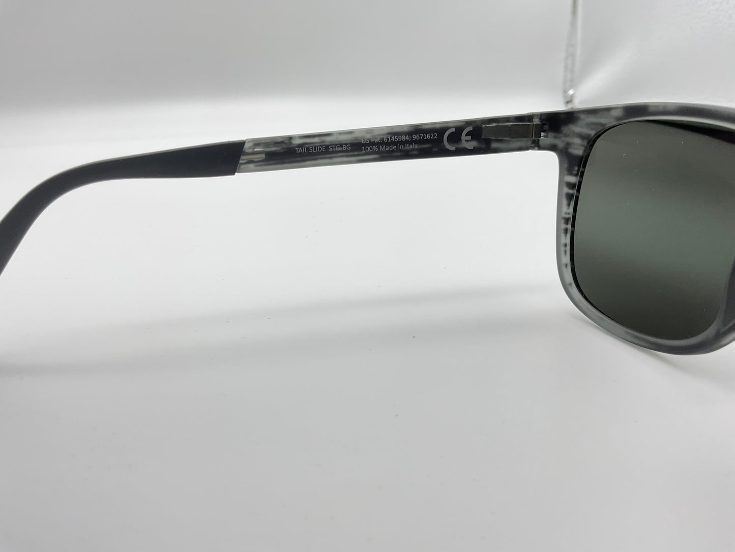 Maui Jim Tail Slide MJ 740-11MS Square Black Sunglasses Polarized Gray Lenses