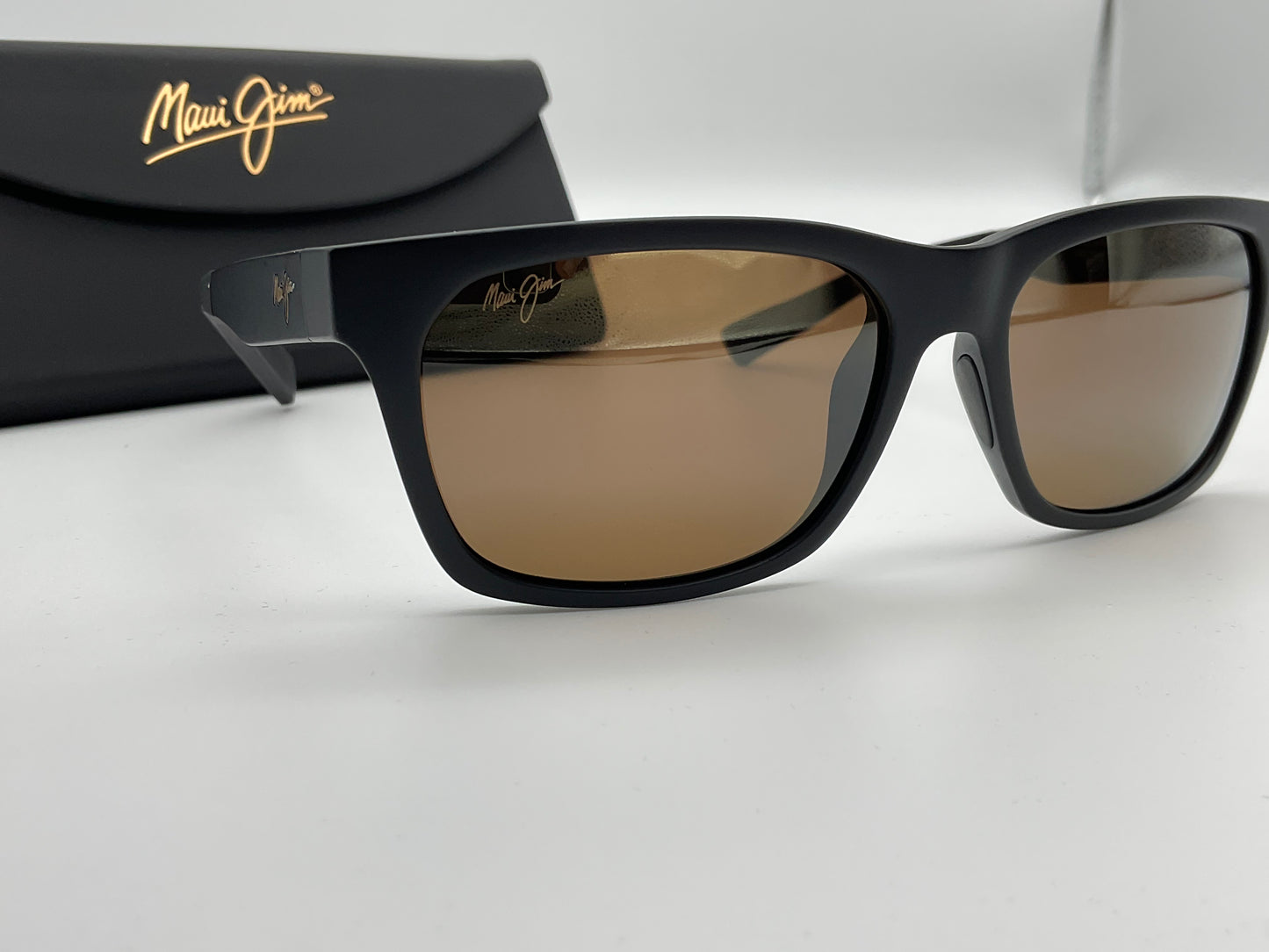Maui Jim Boardwalk 56mm HCL Bronze H539-2M Matte Black Polarized Sunglasses