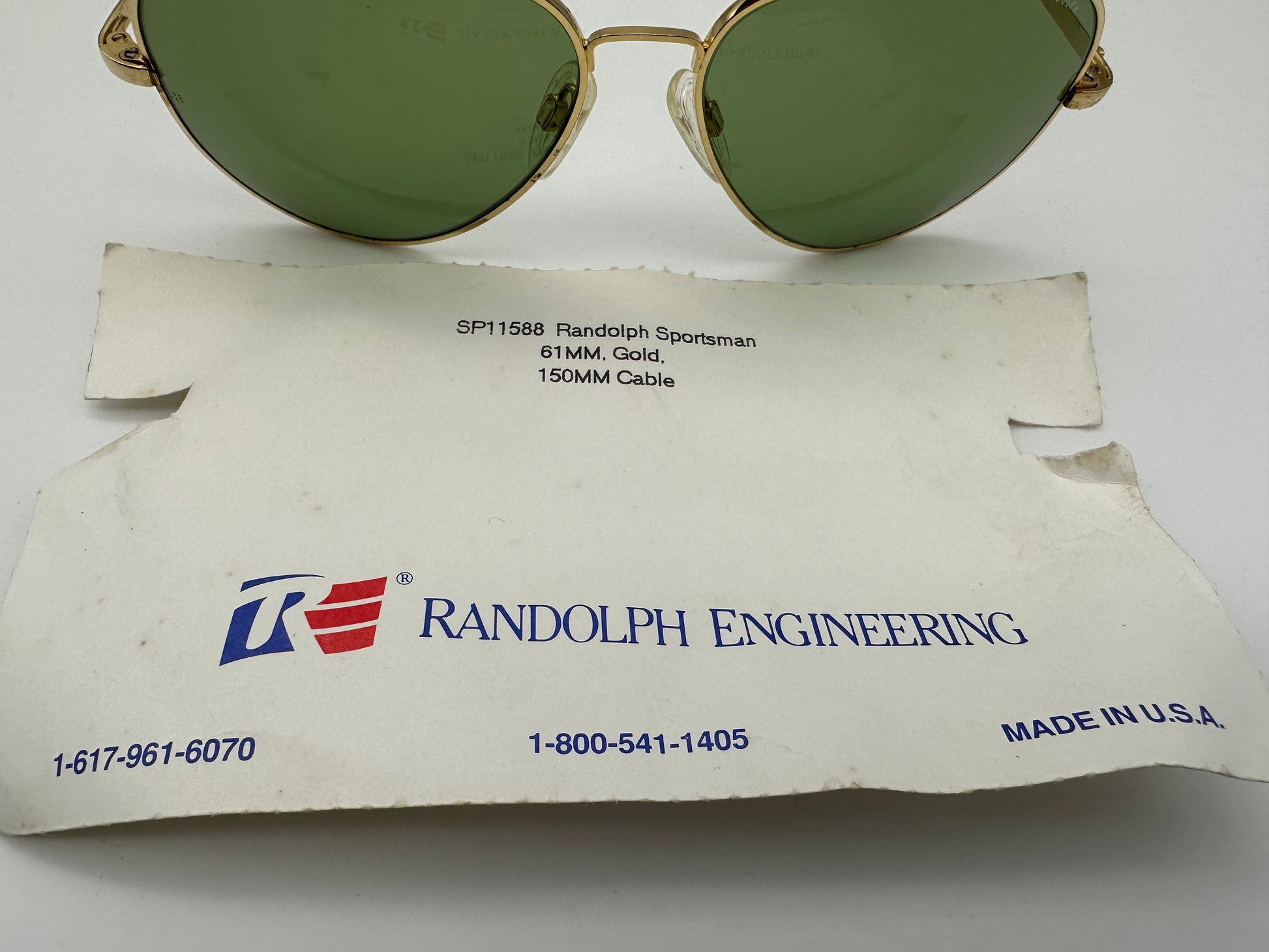 Randolph Engineering Sportsman 62mm Gold Cable Green 23K Gold Randolph Engineering Sportsman 62mm Gold Cable Green 23K Gold