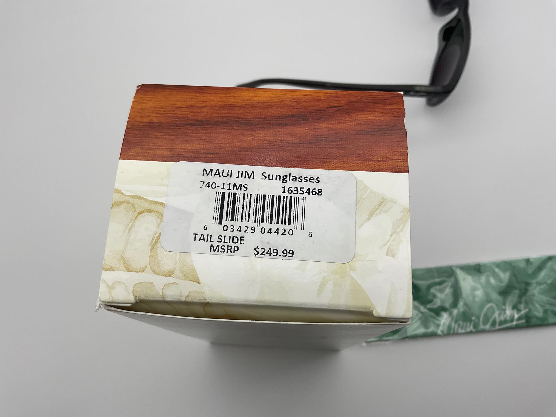 Maui Jim Tail Slide MJ 740 11MS Square Black Sunglasses Polarized