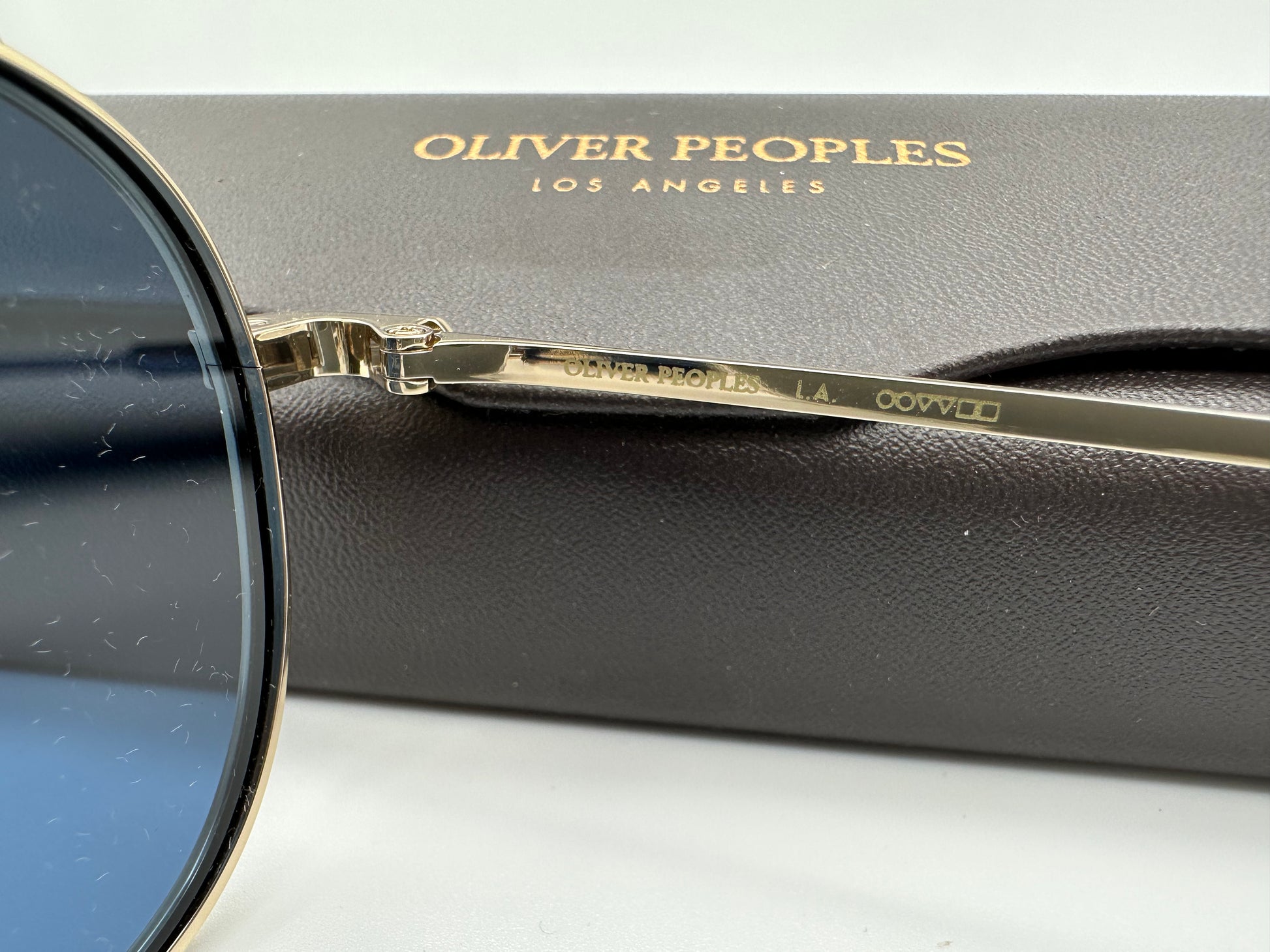 Oliver Peoples RIKSON Soft Gold/Blue 56mm OV 1266ST 503580 Oliver Peoples RIKSON Soft Gold/Blue 56mm OV 1266ST 503580