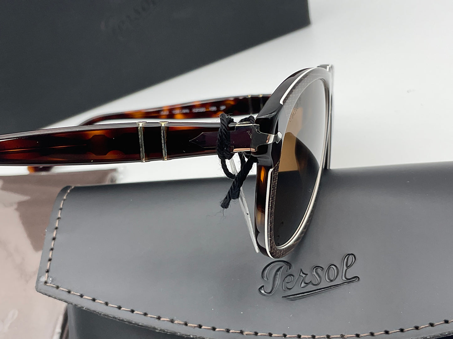 PERSOL SUNGLASSES 649 1091AN BROWN POLARIZED 52mm