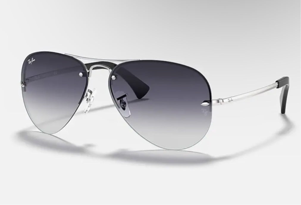 Ray Ban RB3449 Aviator 003/8G 59mm Gray Gradient Silver – Shade