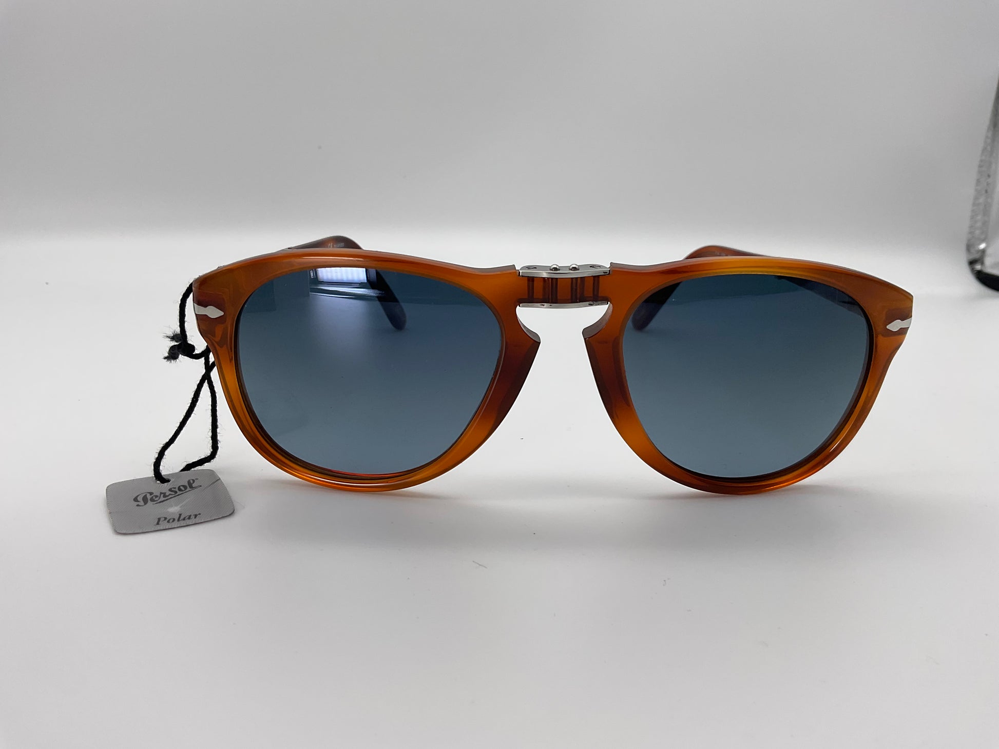 Persol 714SM 96 S3 54MM Steve McQueen Folding Ligt Havana w Blue Polar Shade Review Store