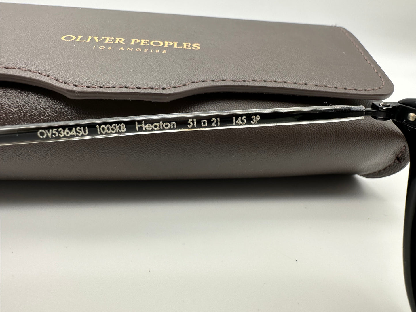 Oliver Peoples Heaton OV5364SU 1005K8 51mm Black / Dark Grey Polarized $492 MSRP PREOWNED