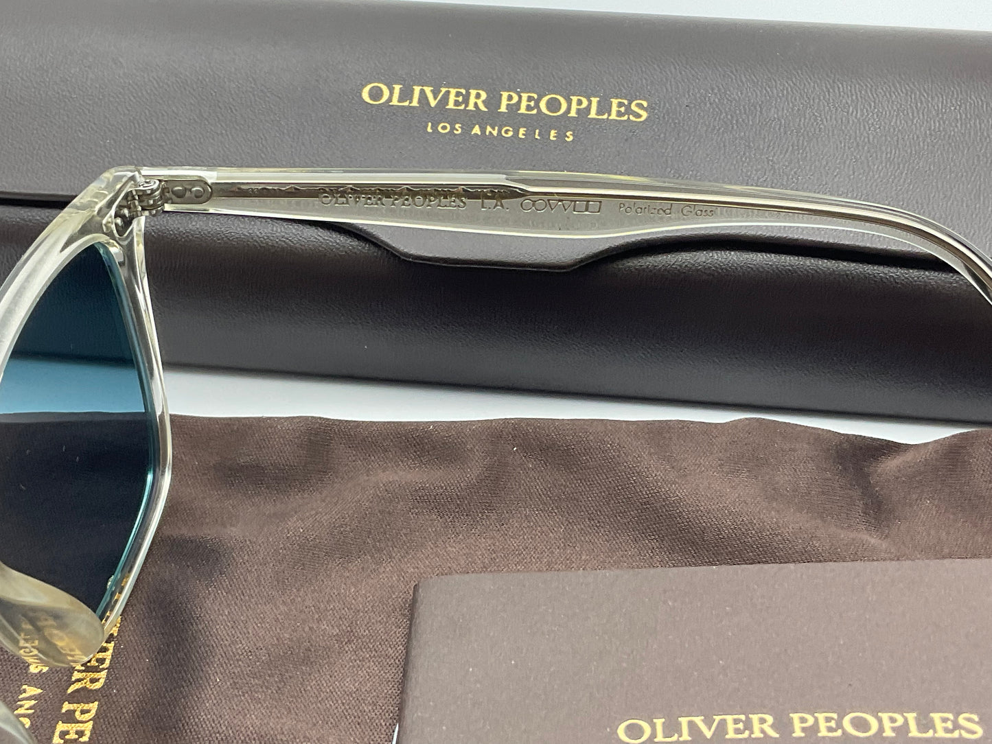 Oliver Peoples Ollis Pale Citrine Teal Polar OV5437SU 1692P1 51mm New