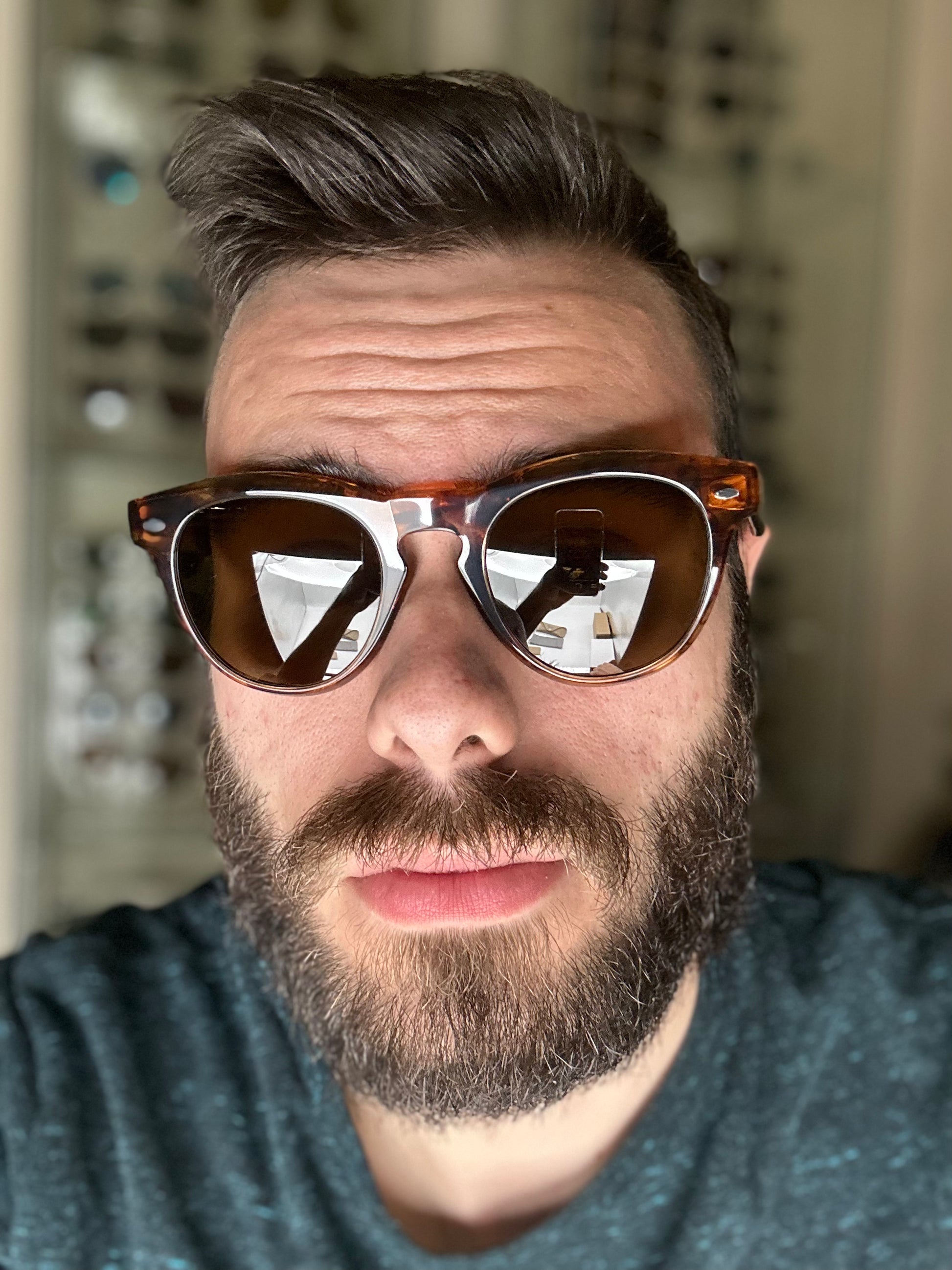 Oliver Peoples Nino Dark Amber Smoke Polarized OV5473SU 172157 Oliver Peoples Nino Dark Amber Smoke Polarized OV5473SU 172157