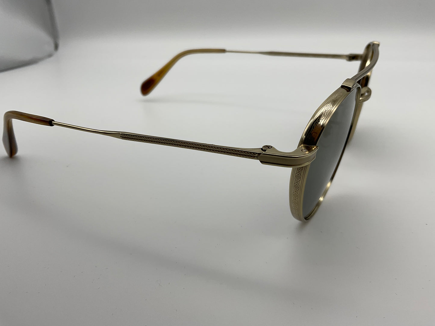 Oliver Peoples Sunglasses Watts Sun Aviator Gold Titanium Unisex 49-21-1