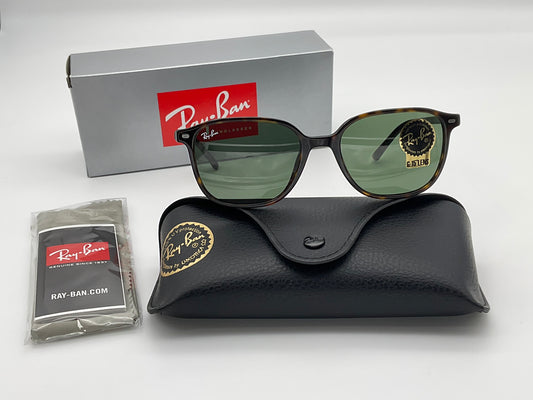 Ray Ban Leonard Green Classic G-15  902/31 53mm 145  Square Unisex Sunglasses