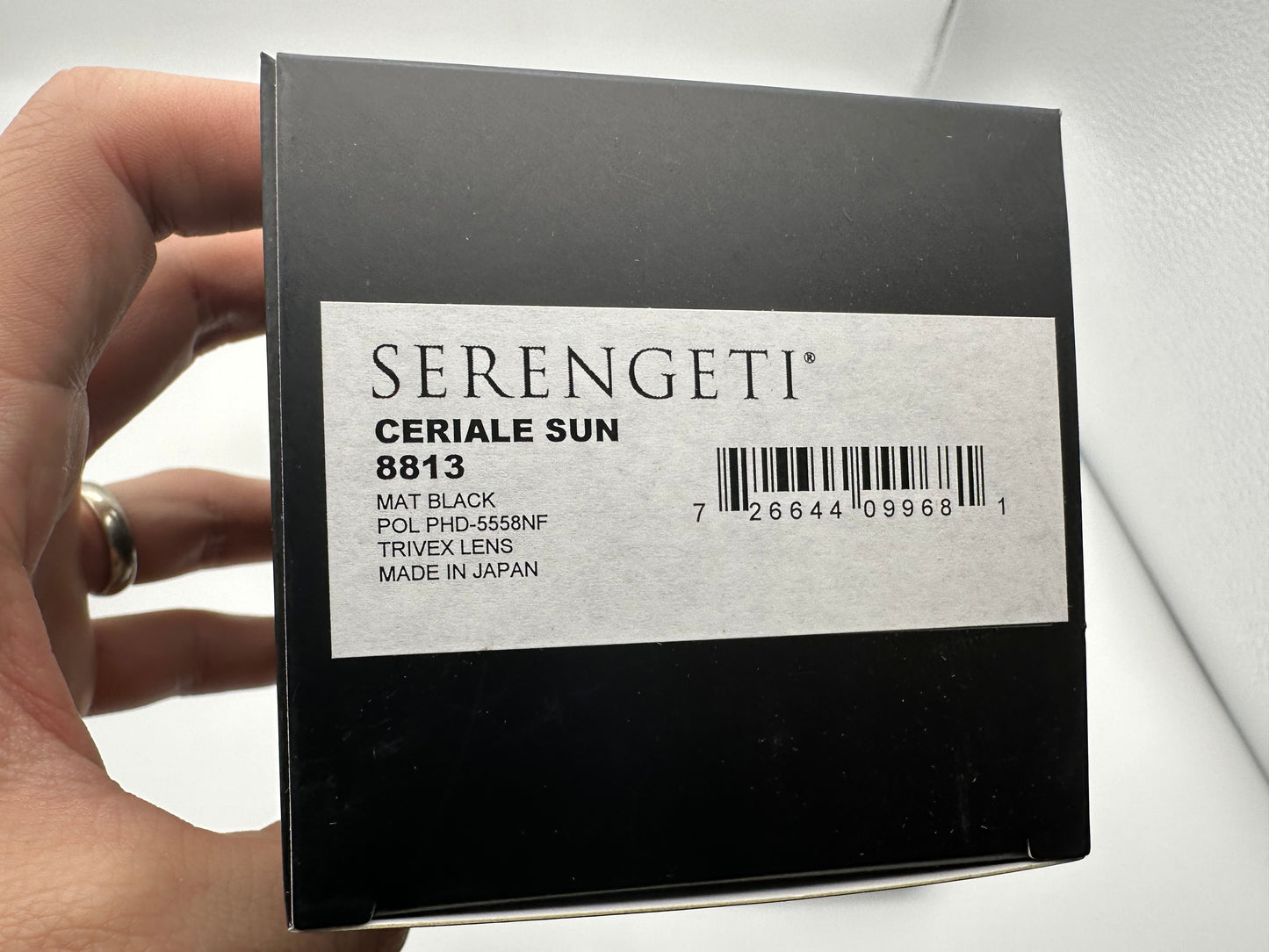 Serengeti Ceriale Sun Folding Polarized Sunglasses Black/PhD-5558NF NEW Japan