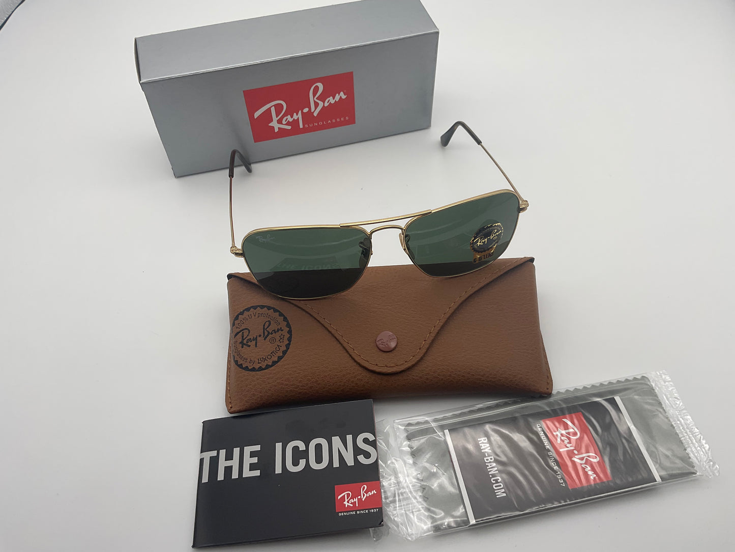 Ray-Ban Caravan RB3136 58mm G15 Made In Italy