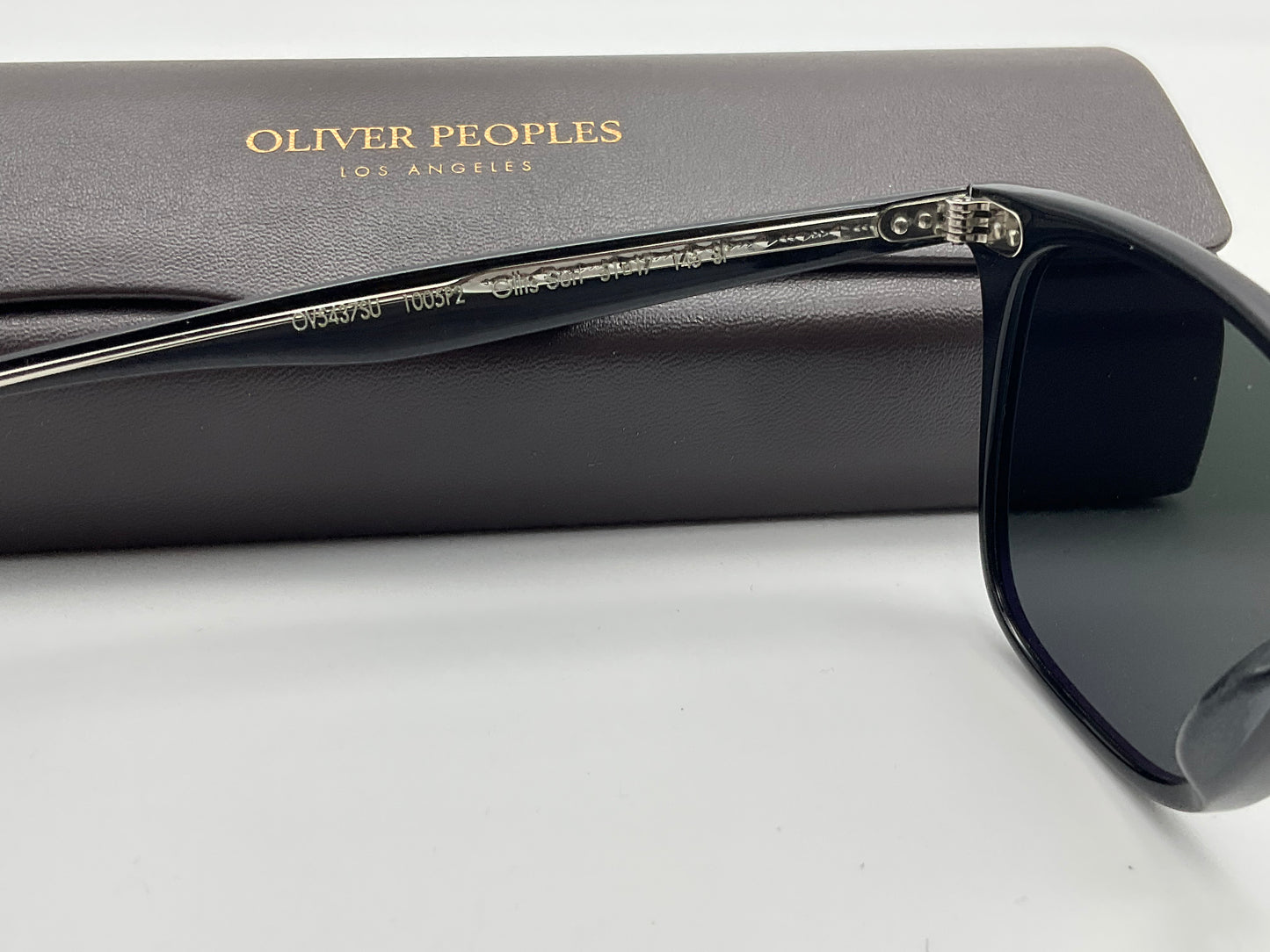 Oliver Peoples OV 5437SU Ollis Sunglasses Black /Midnight Polarized 51 new