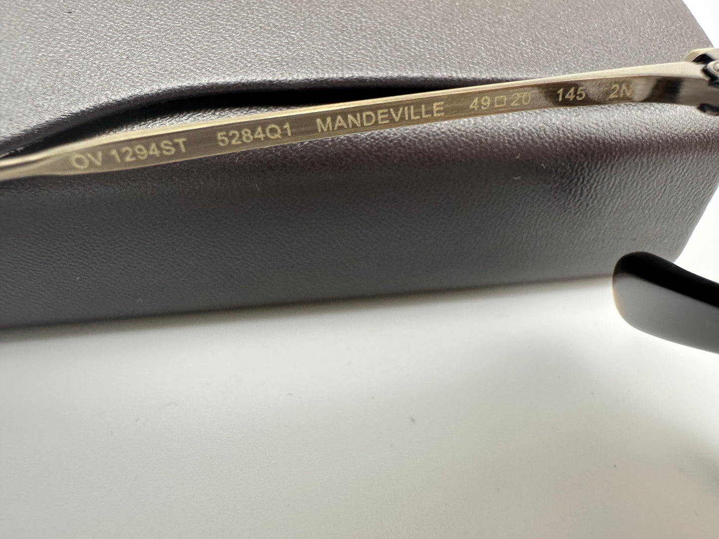 Oliver Peoples Mandeville 49mm Antique Gold Dark Brown Gradient OV1294ST NEW
