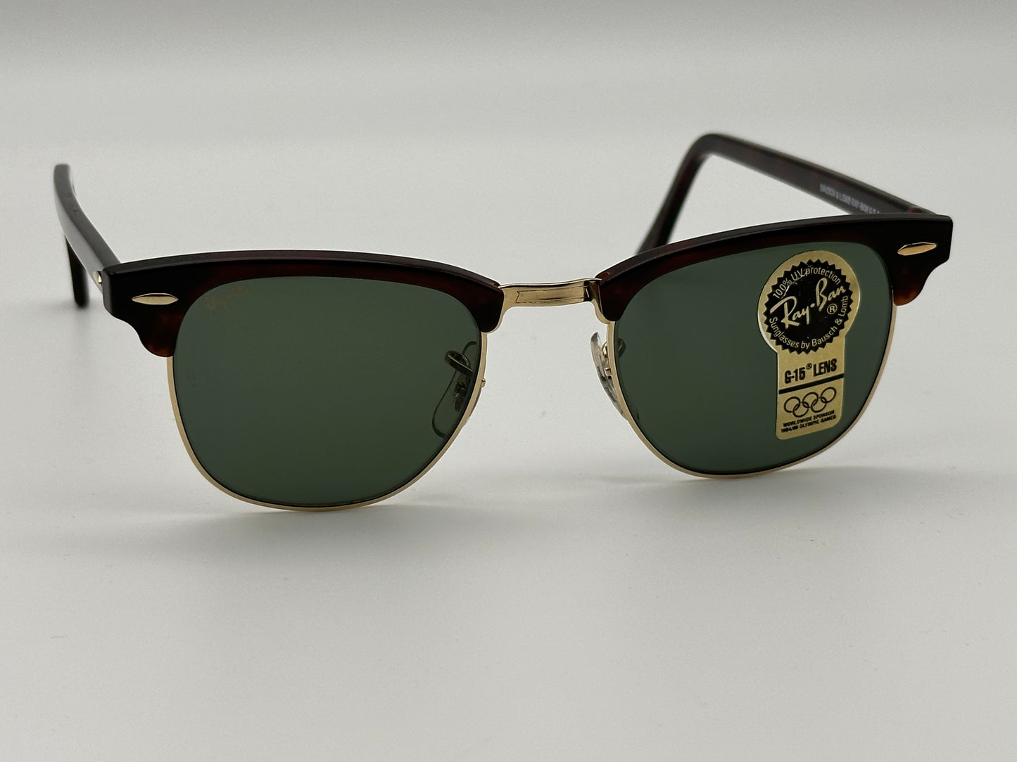 Vintage Ray Ban B L Clubmaster W0366 XVAS New Old Stock Shade Review Store