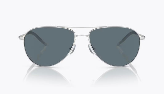 Oliver Peoples Benedict 59mm OV1002S 50363R Silver Blue Polarized NEW