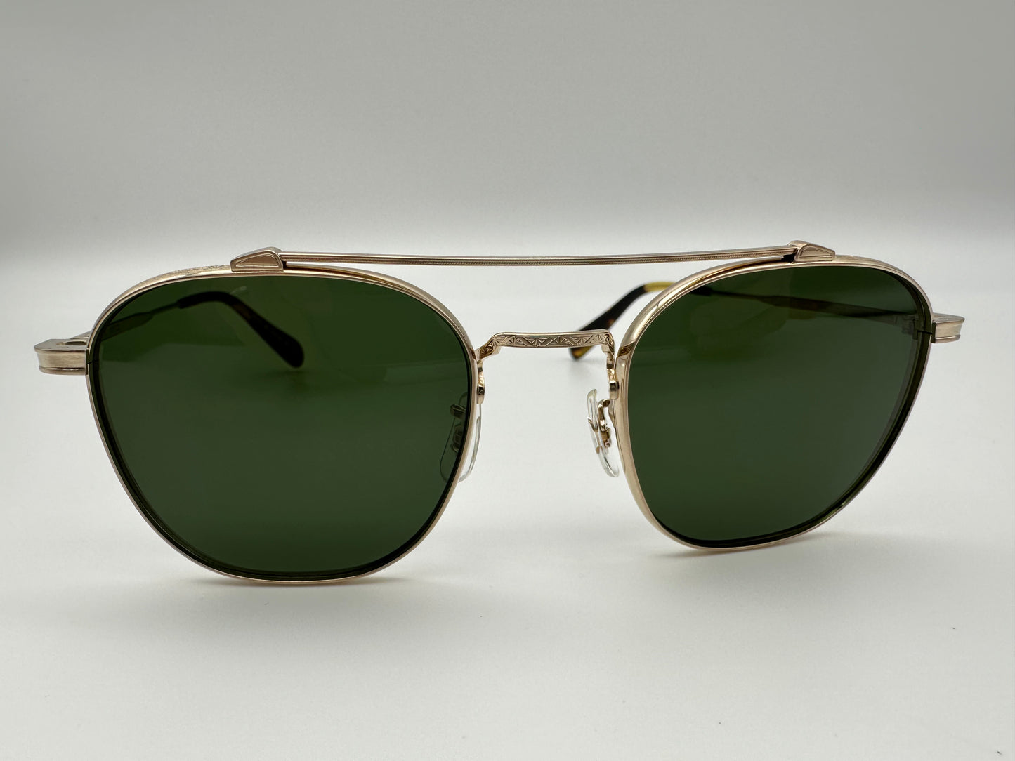 Oliver Peoples MANDEVILLE OV1294ST 531171 Brushed Gold Titanium Sunglasses Missing Tags
