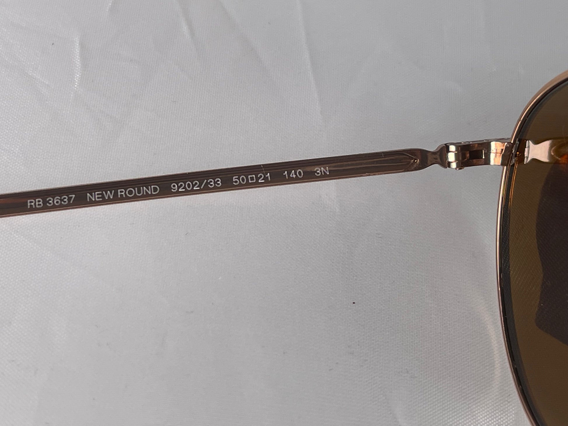 Ray ban round rose top gold