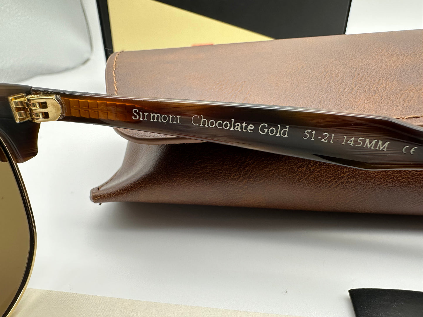 American Optical Sirmont 51mm Chocolate Gold AOLite Nylon Cosmetan NEW