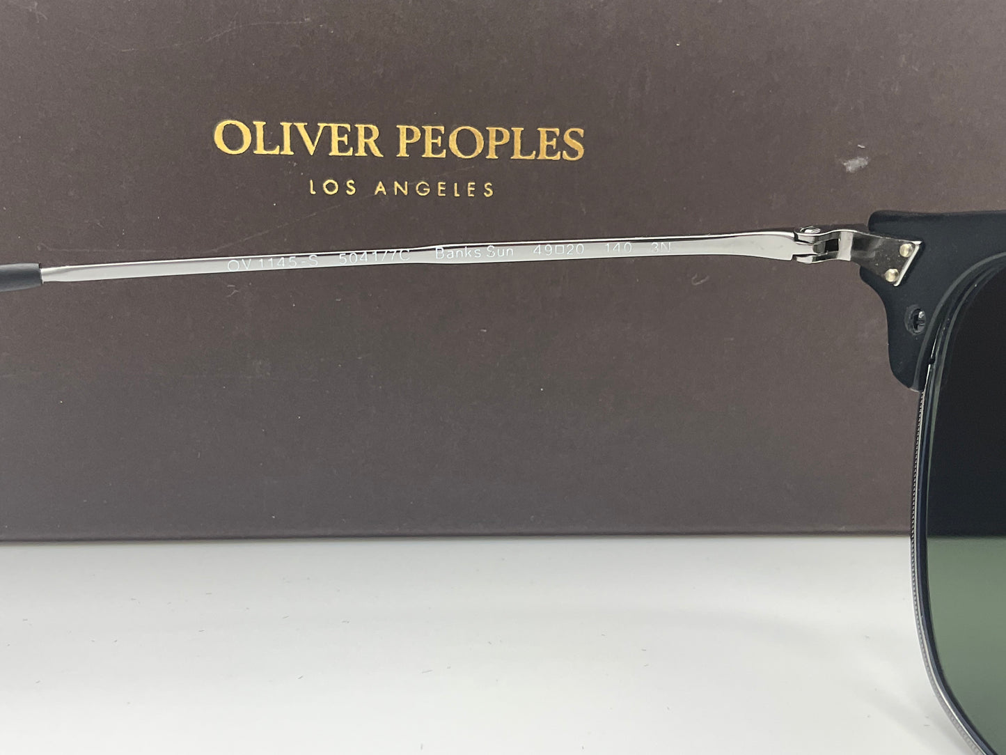 Oliver Peoples Banks Sun 49mm OV1145S Black & Gray / Black 50417C